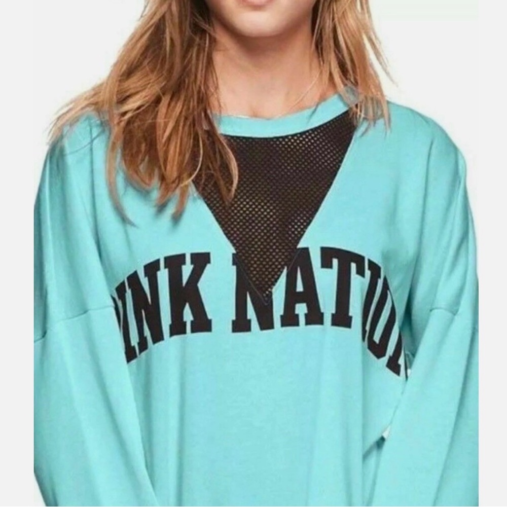 PINK Victoria's Secret Light Teal Pullover